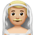 👰🏼‍♂️ man with veil: medium-light skin tone display on Apple